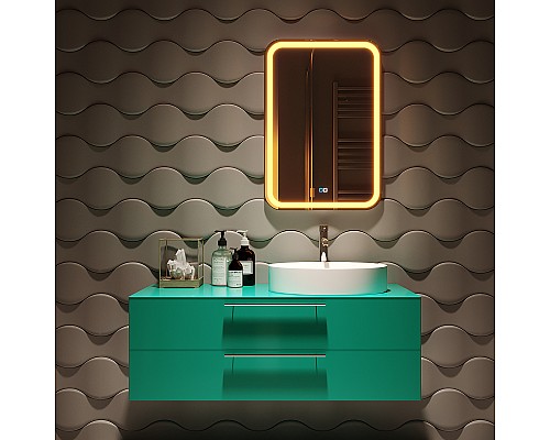 Зеркало Silver Mirrors Malta-RGB 55 LED-00002511 с подсветкой с сенсорным выключателем и диммером Зеркало Silver Mirrors Malta-RGB 55 LED-00002511 с подсветкой с сенсорным выключателем и диммером