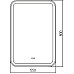 Зеркало Silver Mirrors Malta-RGB 55 LED-00002511 с подсветкой с сенсорным выключателем и диммером