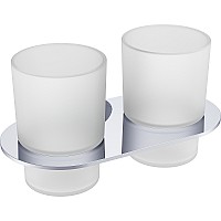 Стакан для зубных щеток Raglo R300.08 двойной Хром