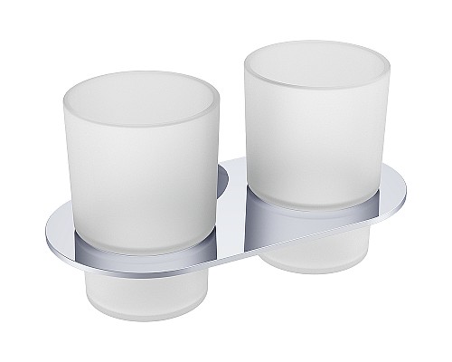 Стакан для зубных щеток Raglo R300.08 двойной Хром