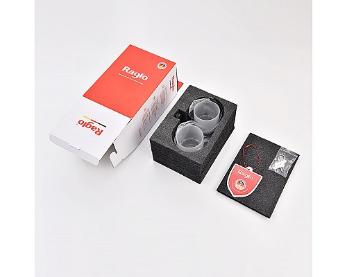 Стакан для зубных щеток Raglo R300.08.06 двойной Черный матовый