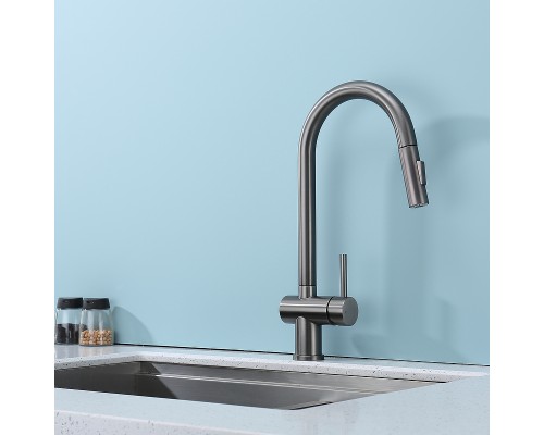 Смеситель для кухни Splenka S204.49.09 Графит матовый