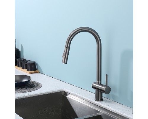 Смеситель для кухни Splenka S204.49.09 Графит матовый