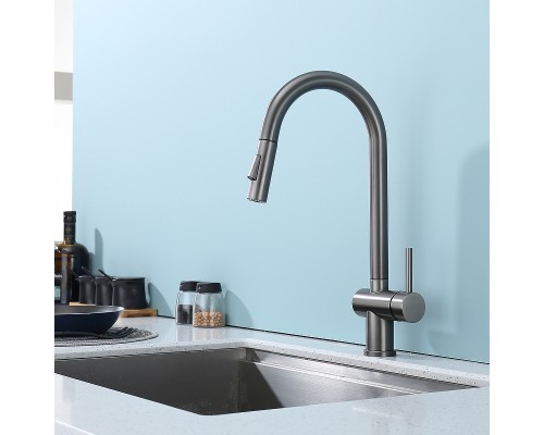 Смеситель для кухни Splenka S204.49.09 Графит матовый