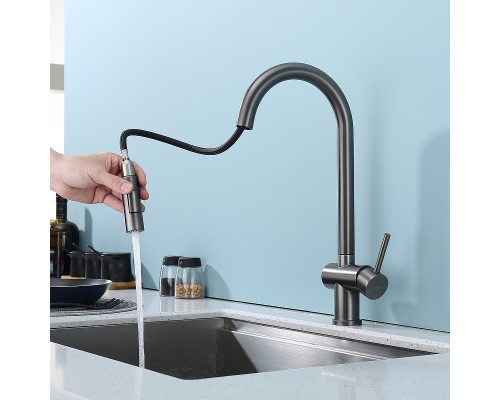 Смеситель для кухни Splenka S204.49.09 Графит матовый