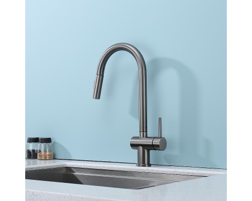 Смеситель для кухни Splenka S204.49.09 Графит матовый