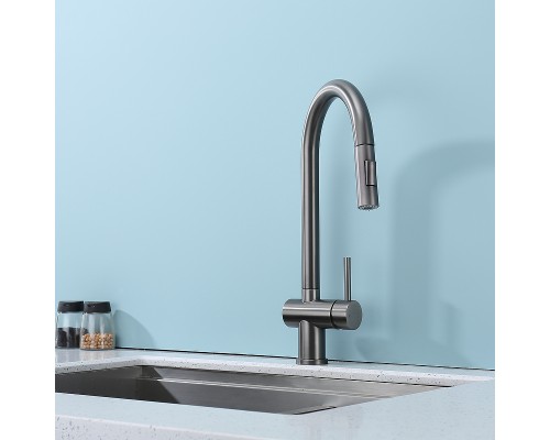 Смеситель для кухни Splenka S204.49.09 Графит матовый