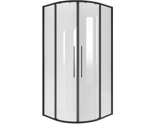 Душевой уголок Niagara Nova 100х100 NG-6827-34BLACK профиль Черный матовый стекло прозрачное