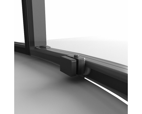 Душевой уголок Niagara Nova 100х100 NG-6827-34BLACK профиль Черный матовый стекло прозрачное