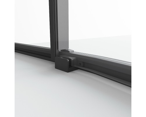 Душевой уголок Niagara Nova 100х100 NG-6827-34BLACK профиль Черный матовый стекло прозрачное