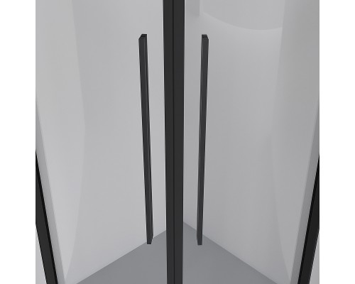 Душевой уголок Niagara Nova 100х100 NG-6827-34BLACK профиль Черный матовый стекло прозрачное