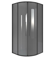 Душевой уголок Niagara Nova 90х90 NG-2826-34BLACK профиль Черный матовый стекло тонированное