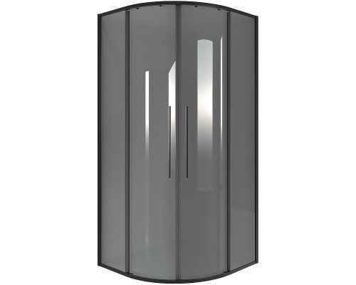 Душевой уголок Niagara Nova 90х90 NG-2826-34BLACK профиль Черный матовый стекло тонированное