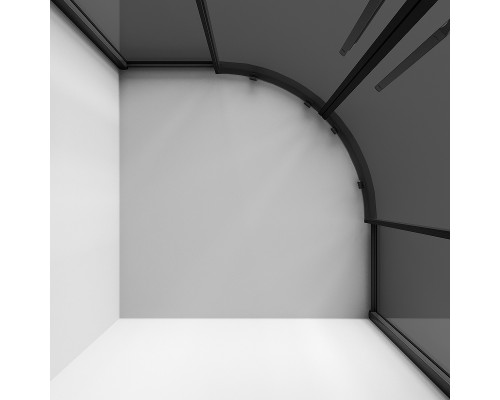 Душевой уголок Niagara Nova 90х90 NG-2826-34BLACK профиль Черный матовый стекло тонированное