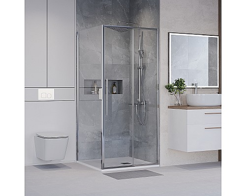 Душевой уголок Niagara Nova 90х90 NG-64-9A-A90-34 профиль Хром стекло прозрачное