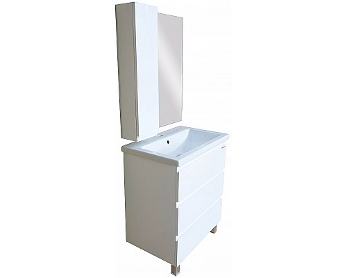 Зеркало со шкафом Bellezza Асти 60 L 4616309022016 Белое