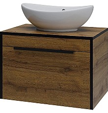Тумба под раковину Bellezza Бруно 70 4632211090493 подвесная Табакко