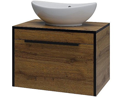 Тумба под раковину Bellezza Бруно 70 4632211090493 подвесная Табакко