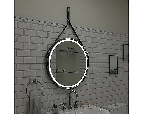 Зеркало Bellezza Жаклин Блэк 65 4616410020017 с подсветкой с сенсорным выключателем