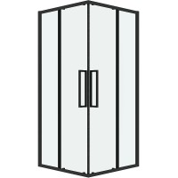 Душевой уголок Grossman Cosmo 90х90 300.K33.02.9090.21.00 профиль Черный матовый стекло прозрачное