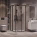 Душевой уголок Grossman Cosmo 90х90 300.K33.02.9090.21.00 профиль Черный матовый стекло прозрачное