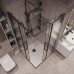 Душевой уголок Grossman Cosmo 90х90 300.K33.02.9090.21.00 профиль Черный матовый стекло прозрачное