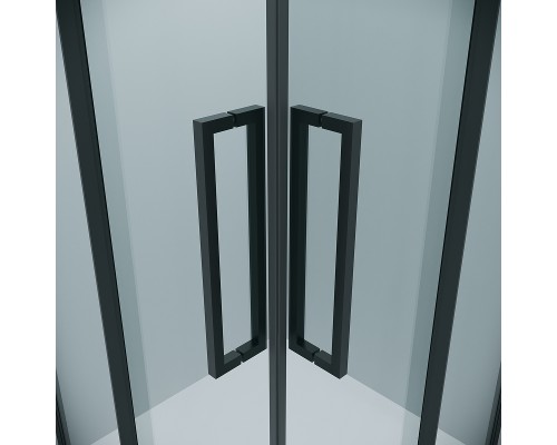 Душевой уголок Grossman Cosmo 90х90 300.K33.02.9090.21.00 профиль Черный матовый стекло прозрачное