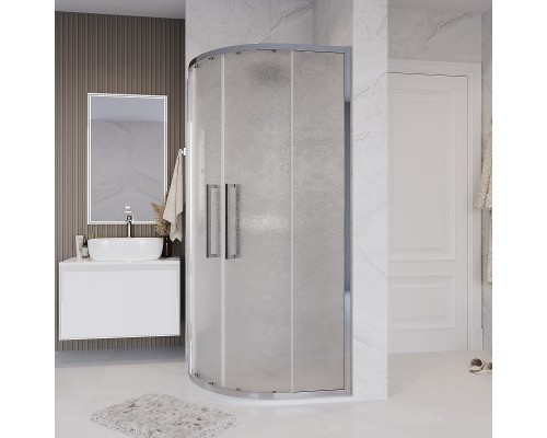 Душевой уголок Grossman Cosmo 100х100 301.K33.02.1010.10.02 профиль Хром стекло шиншилла