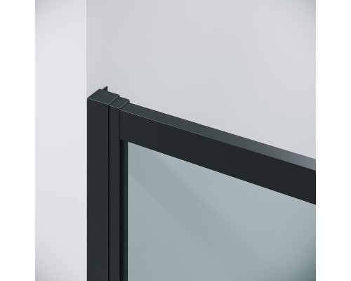 Душевой уголок Grossman Cosmo 130х80 120.K33.02.1380.21.00 профиль Черный матовый стекло прозрачное