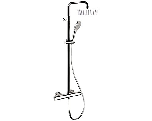 Душевая система Remer Elegance EQ32A8CPUFD30 с термостатом Хром