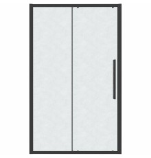 Душевая дверь Grossman Cosmo 120 100.K33.02.120.21.02 профиль Черный матовый стекло шиншилла