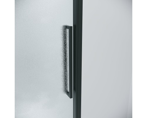 Душевая дверь Grossman Cosmo 120 100.K33.02.120.21.02 профиль Черный матовый стекло шиншилла