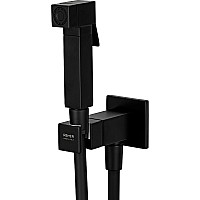 Гигиенический душ со смесителем Remer Qubica Q64NO Черный матовый