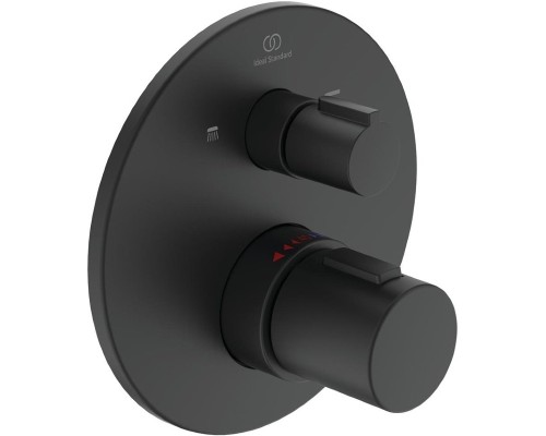 Душевая система Ideal Standard Ceratherm T100 с термостатом Черная матовая