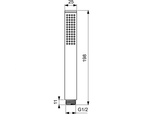 Душевая система Ideal Standard Ceratherm T100 с термостатом Черная матовая