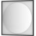 Зеркало Defesto Eclipce 80х80 с подсветкой 18W-4500К/в багетной раме/Сенсорный выключатель/Нейтральный белый свет/Черная рама
