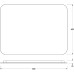 Зеркало Defesto Opti 80x60 с подсветкой 25W-4500К/ИК - выключатель/Нейтральный белый свет