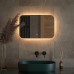 Зеркало Defesto Opti 60x40 с подсветкой 17W-3000К/Сенсорный выключатель/Теплый белый свет