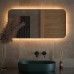 Зеркало Defesto Opti 100x50 с подсветкой 28W-3000К/ИК - выключатель/Теплый белый свет
