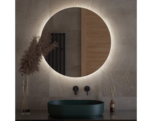 Зеркало Defesto Opti 80x80 с подсветкой 25W-4500К/ИК - выключатель/Нейтральный белый свет