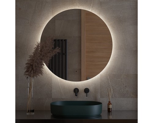 Зеркало Defesto Opti 90x90 с подсветкой 28W-4500К/ИК - выключатель/Нейтральный белый свет