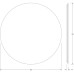 Зеркало Defesto Opti 90x90 с подсветкой 28W-4500К/Без выключателя/Нейтральный белый свет