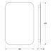Зеркало Defesto Opti 40x60 с подсветкой 17W-4500К/Сенсорный выключатель/Нейтральный белый свет