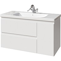 Тумба под раковину Caprigo Forte 100 36115R-SF027 подвесная Белая матовая