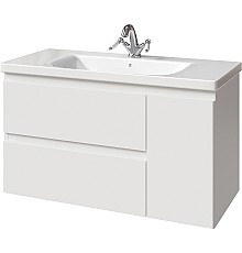 Тумба под раковину Caprigo Forte 100 36115R-SF027 подвесная Белая матовая