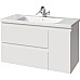 Тумба под раковину Caprigo Forte 100 36115R-SF027 подвесная Белая матовая