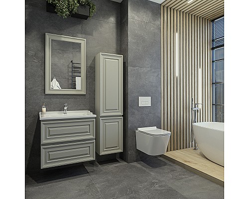 Зеркало Caprigo Ponza 60 13530-B021 Серое матовое