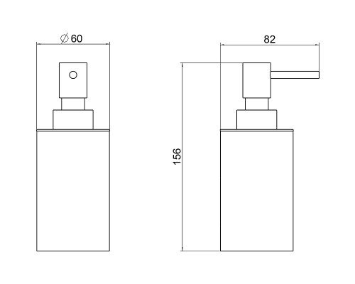 Дозатор для жидкого мыла Schein Accessories 9337MB Черный матовый