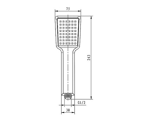 Ручной душ Caprigo Diamante 50-160-oro Золото