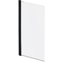 Шторка на ванну AM.PM Gem 80 W90BS-D080-140BT профиль Черный матовый стекло прозрачное